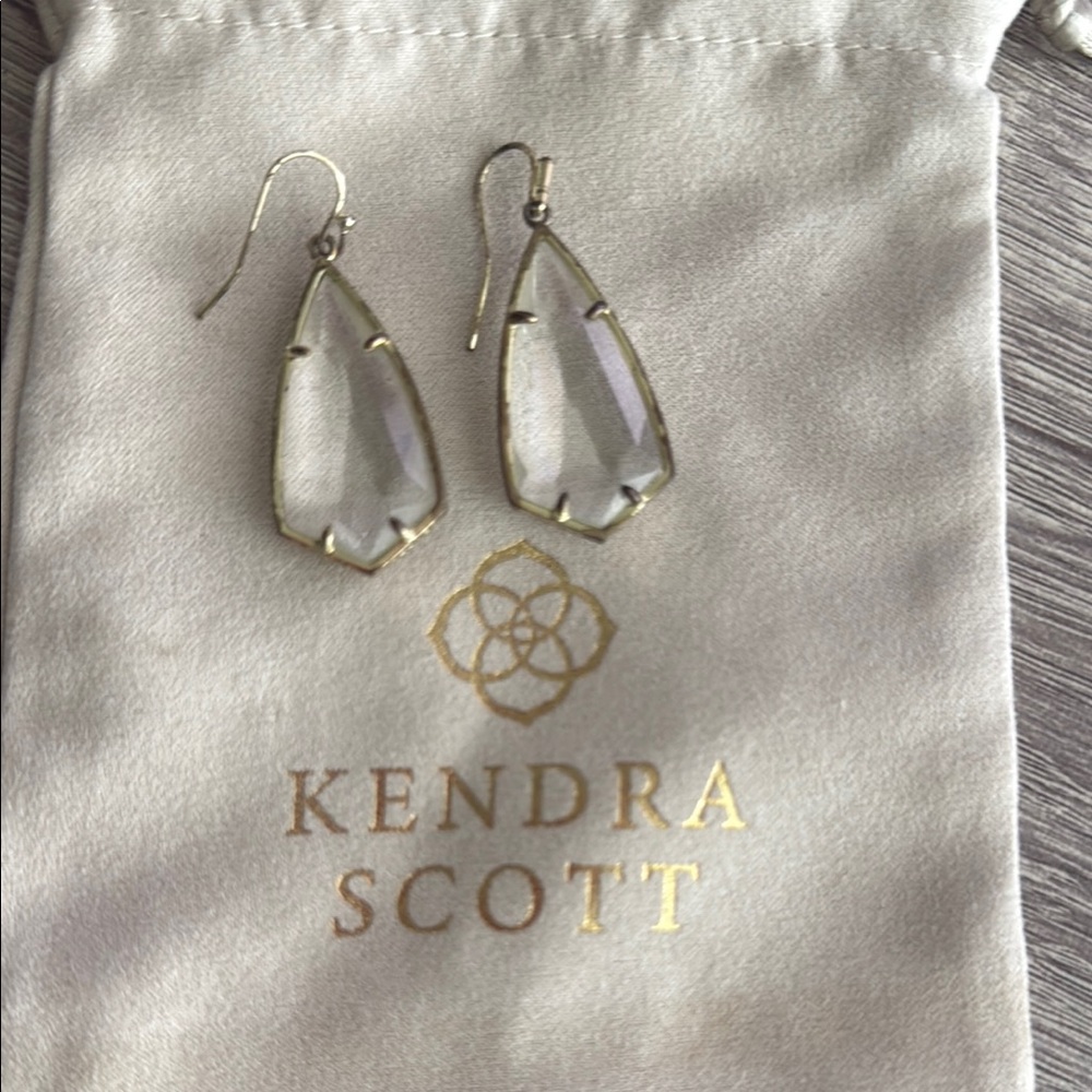 Kendra Scott Gold and Crystal Earrings